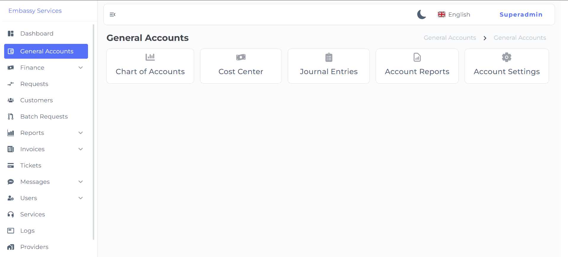 Embasy Services Office ERP screenshot 7