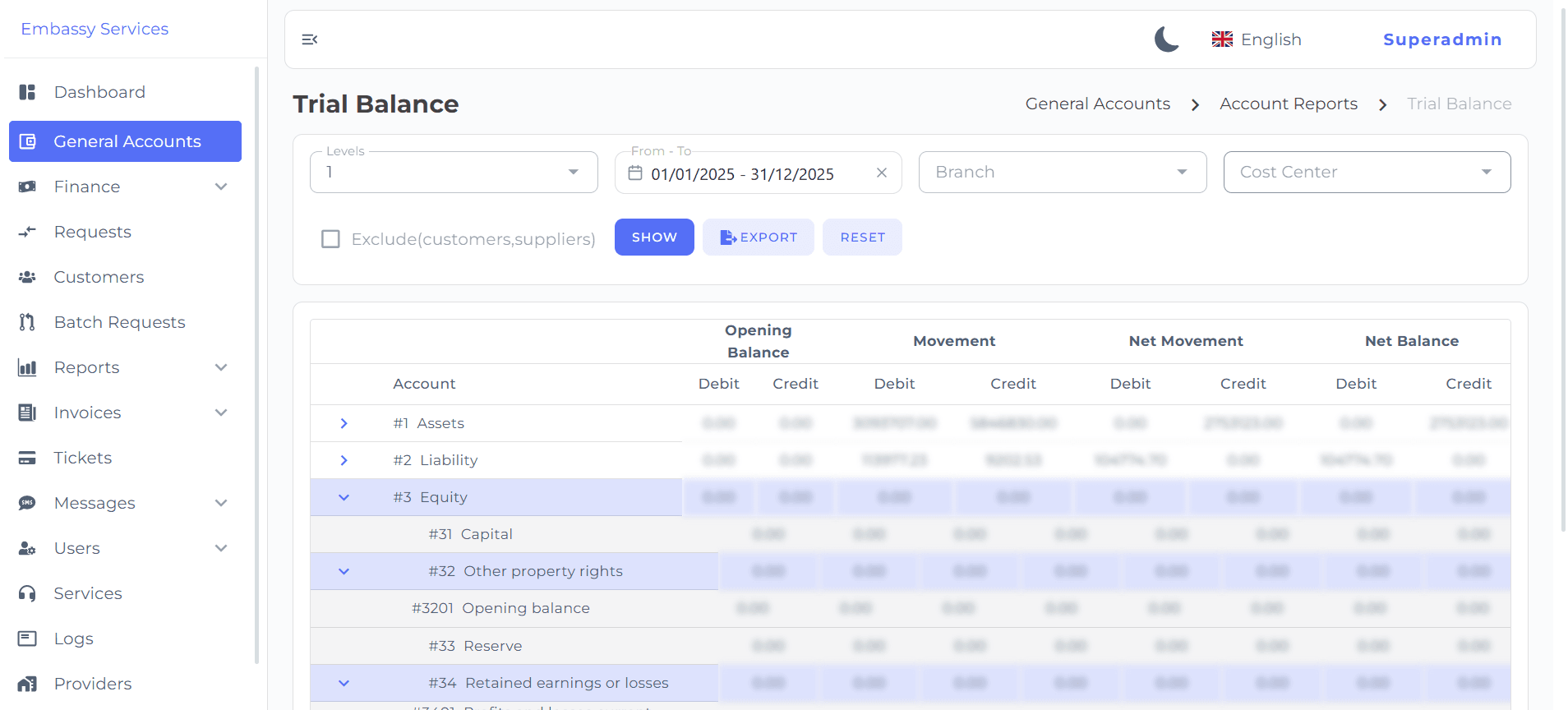 Embasy Services Office ERP screenshot 4