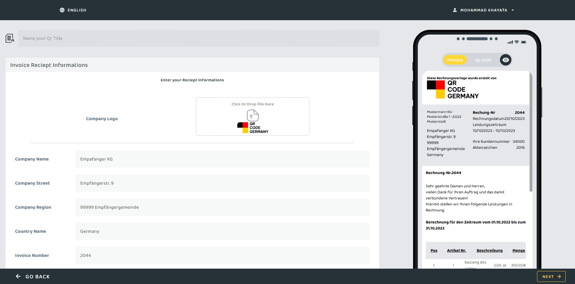 QR Germany screenshot 2